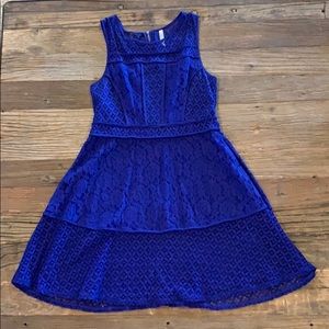 Royal Blue Lace Dress (L)